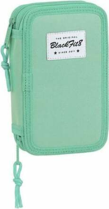 Dobbelt pennal BlackFit8 M854 Turkis 12,5 x 19,5 x 4 cm (28 deler)