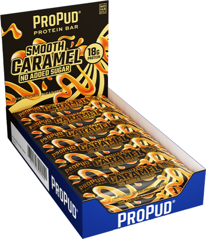 12 x ProPud Protein Bar, 55 g, Smooth Caramel