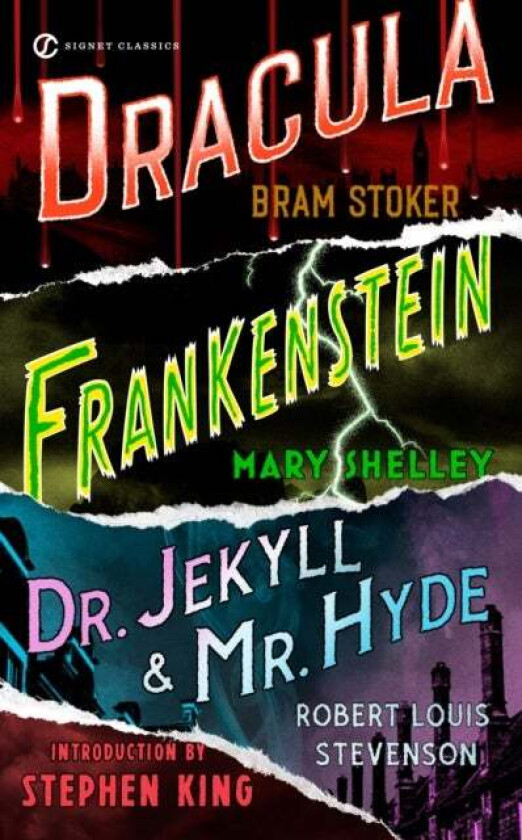 Frankenstein, Dracula, Dr. Jekyll And Mr. Hyde av Bram Stoker, Robert Louis Stevenson, Mary Shelley