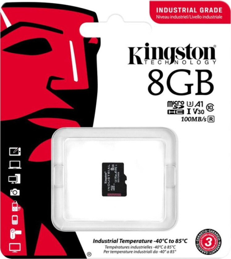 Minne micro SDHC 8gb uhs-I/sdcit2/8gbsp, Kingston