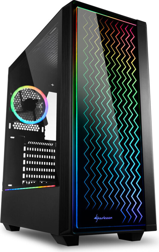RGB LIT 200 - mid tower - ATX - Kabinett - Tower - Svart