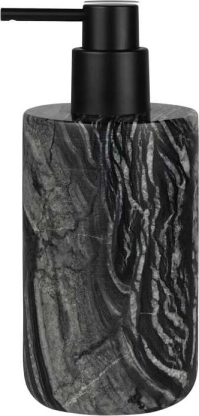 Marble såpepumpe 17,5 cm Sort-grå