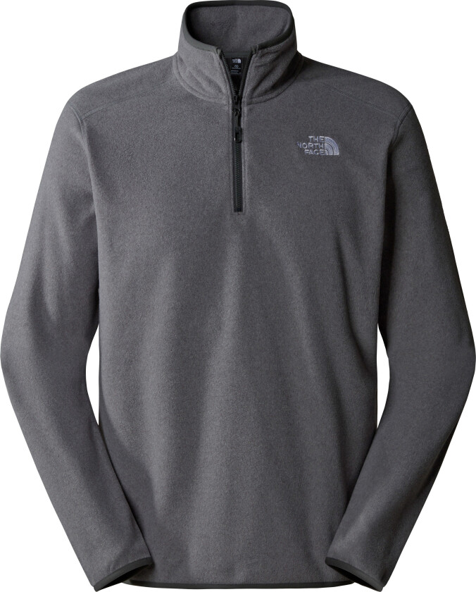 Men's 100 Glacier 1/4 Zip Fleece TNF Medium Grey Heather XXL, Tnf Medium Grey Heather