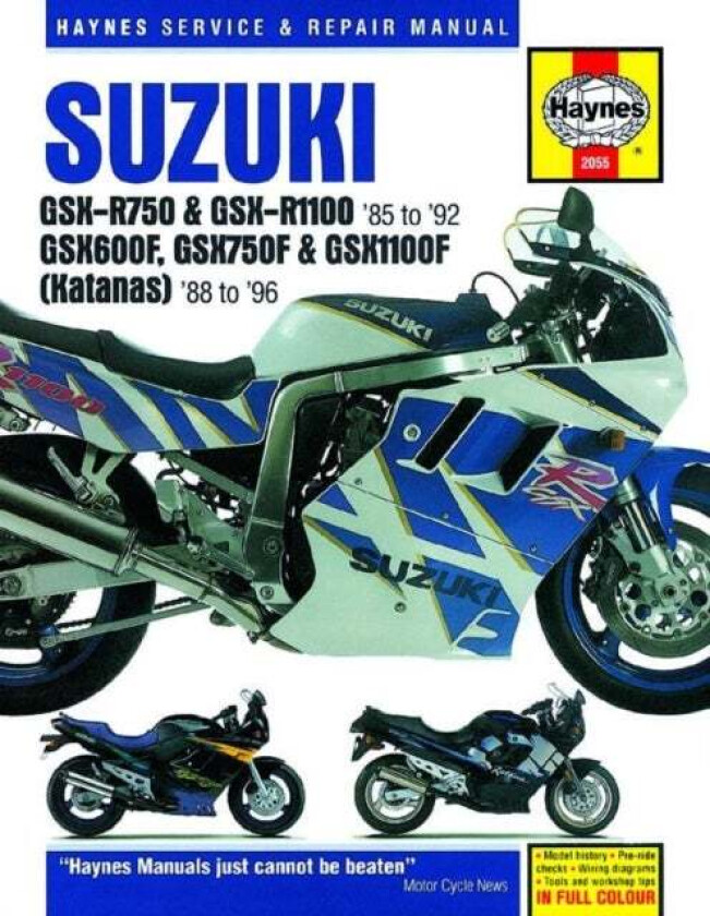 Suzuki GSX-R750 & GSX-R1100, GSX600F, GSX750F & GSX1100F (Katanas) (86 - 96) av Haynes Publishing