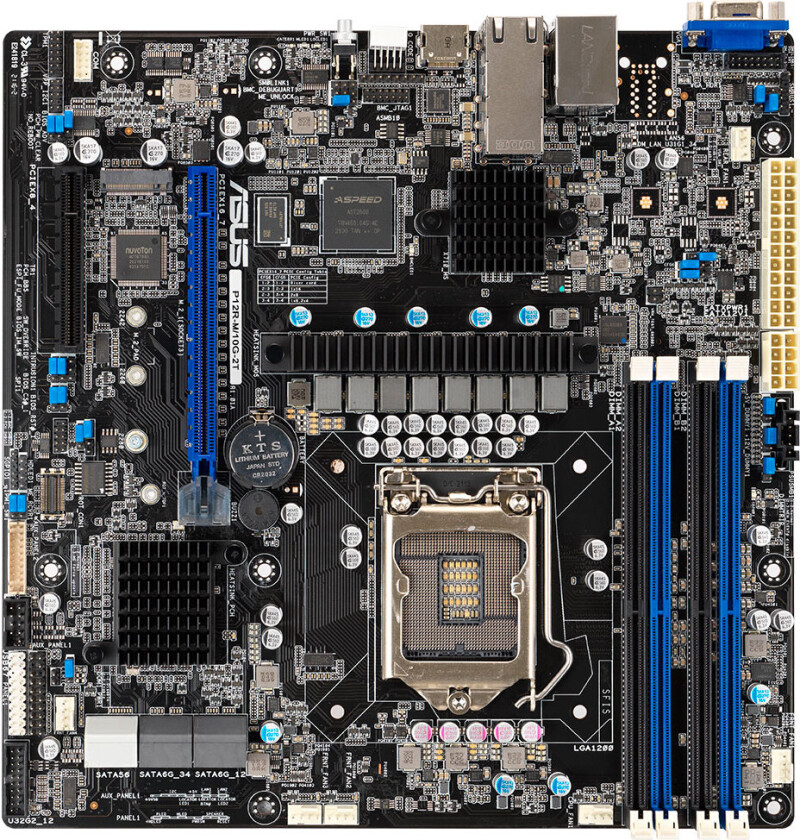 Asus P12r-m/10g-2t Mikro Atx Hovedkort