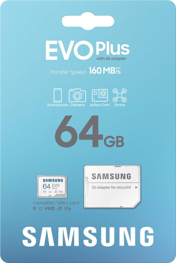EVO Plus microSD/SD - 160MB/s - 64GB