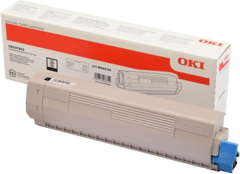 Oki Toner Svart 10k - C833/843