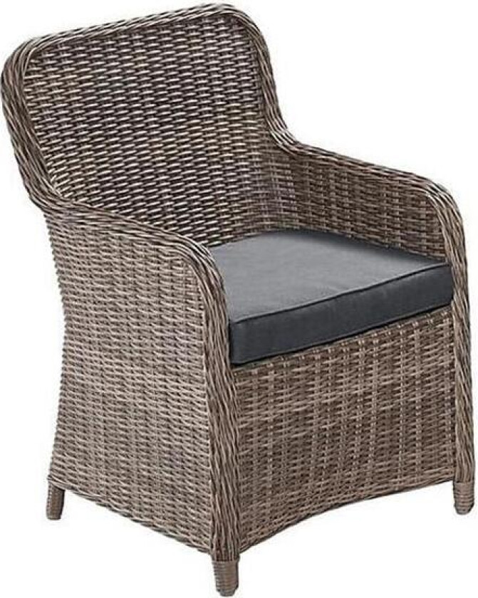 Wembley hagestol med armlen inkl. pute natur, beige.