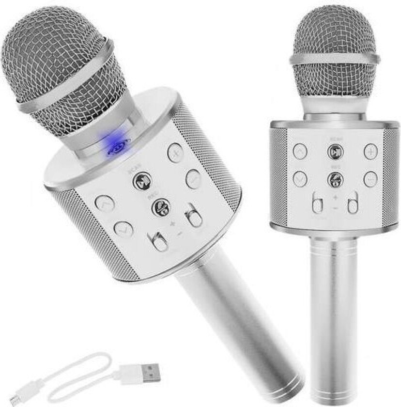 Karaokemikrofon - sølv Izoxis 22188