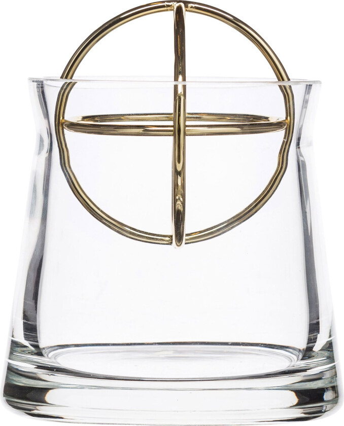 Sphere vase, small, gullbelagt rustfritt stål