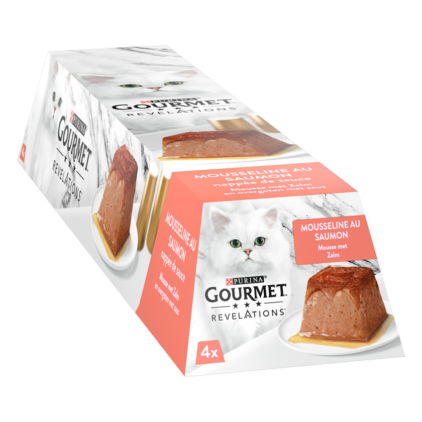 Revelations Mousse Kattemat 4 x 57 g - Laks