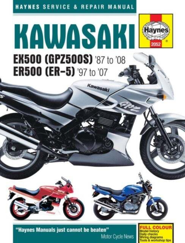 Kawasaki EX500 (GPZ500S) & ER500 (ER-5) (87 - 05) av Haynes Publishing