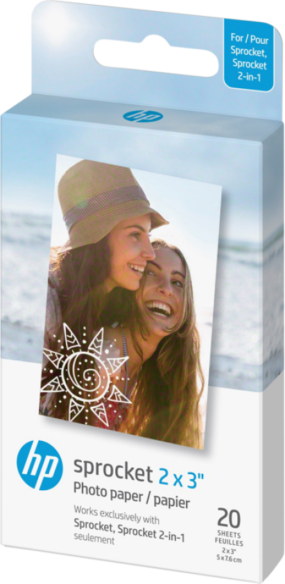 Sprocket / Spocket 2-in-1 Fotopapir 5 x 7,6 cm - 20 stk.