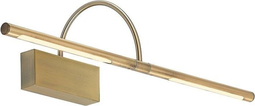 Fehmke LED-bildelampe, antikk messing