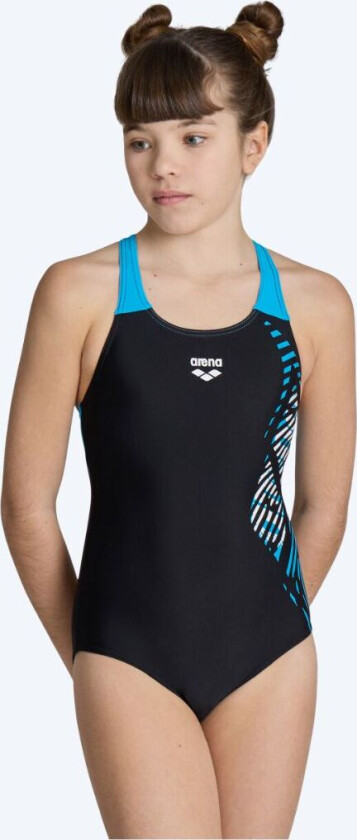 badedrakt til jenter - Vortex Swimsuit V-Back - Svart