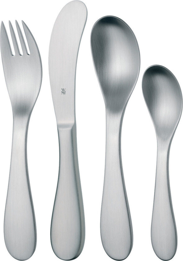 Barnebestikk 4 deler Rustfri Blank