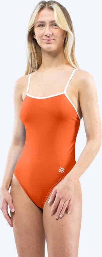 badedrakt til damer - Swim Rider Solid - Oransje