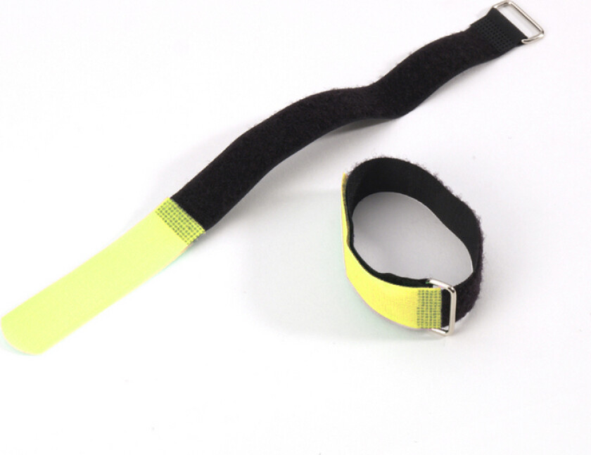 Hook and Loop Cable Tie Pack of 10 400 mm x 38 mm Yellow