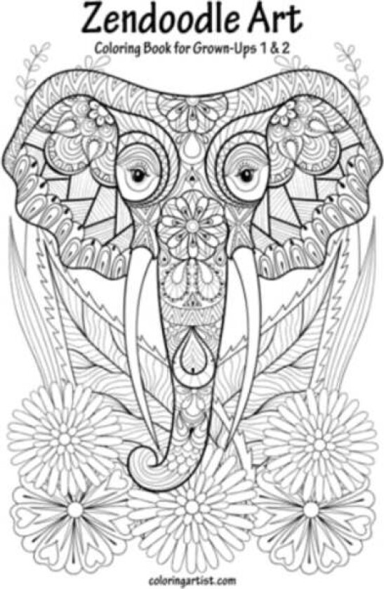 Zendoodle Art Coloring Book for Grown-Ups 1 & 2 av Nick Snels