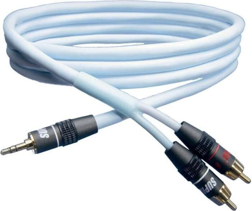 Bilde av Biline Lydkabel 3,5 Mm Til 2x Rca - 4 Meter