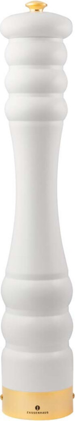 Pepperkvern Matthvit/Gull 45 cm