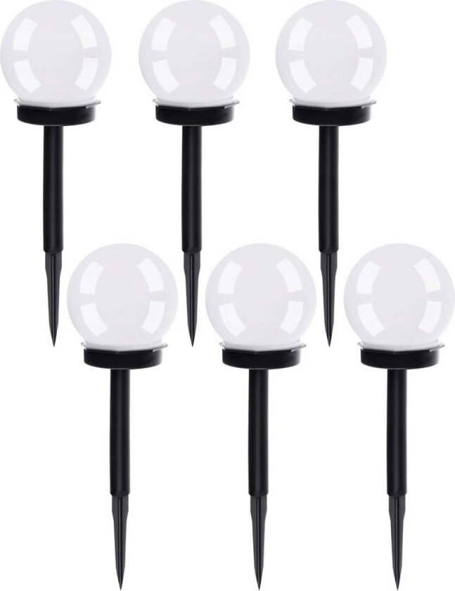 Trädgårdslampa Solcell - 6 st