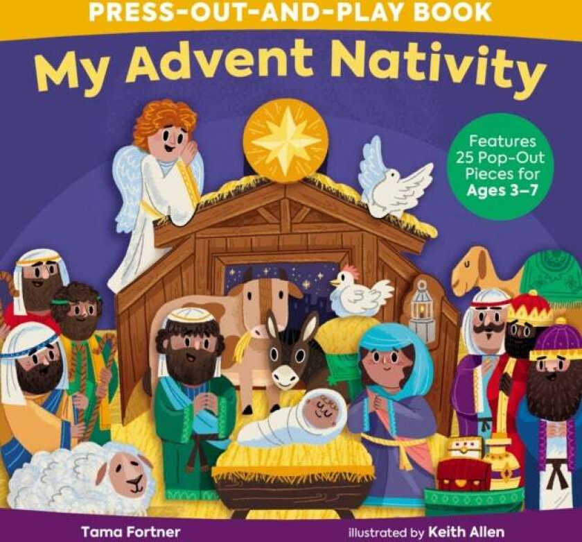 My Advent Nativity Press-Out-And-Play Book Av Tama Fortner