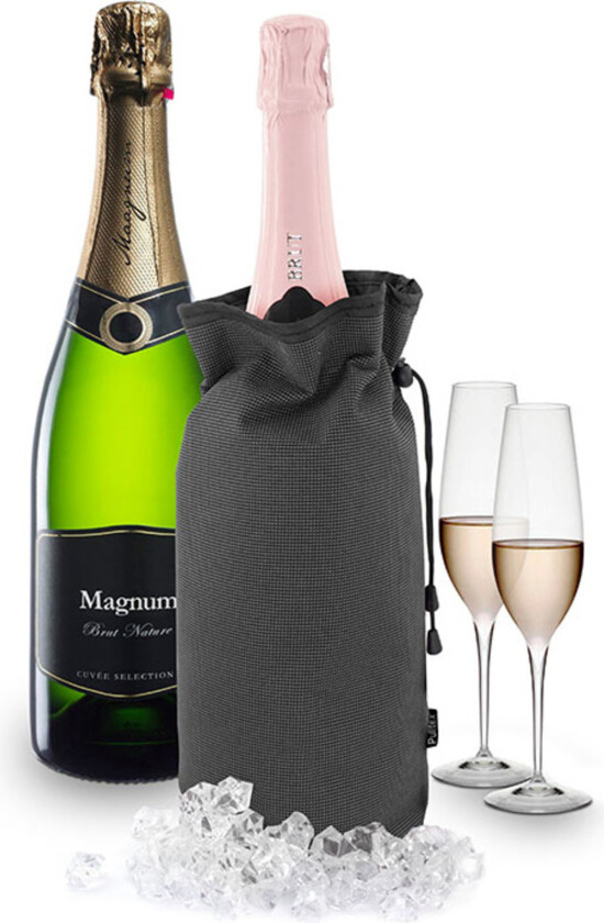 Champagnekjøler til magnumflasker, grå