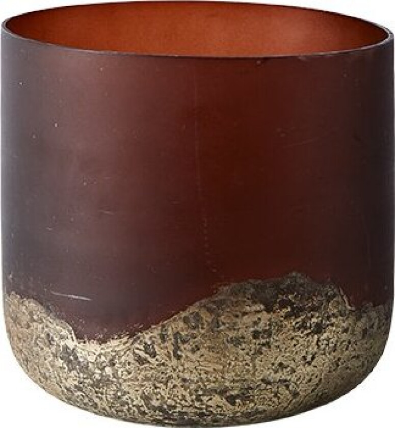 MUUBS Lana vase Ø14x14 cm Brown-gold