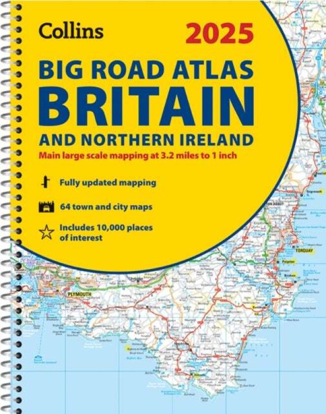 2025 Collins Big Road Atlas Britain and Northern Ireland av Collins Maps