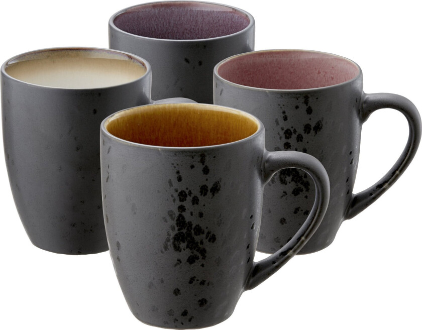 Mugg 30 cl Svart Lys 4 st