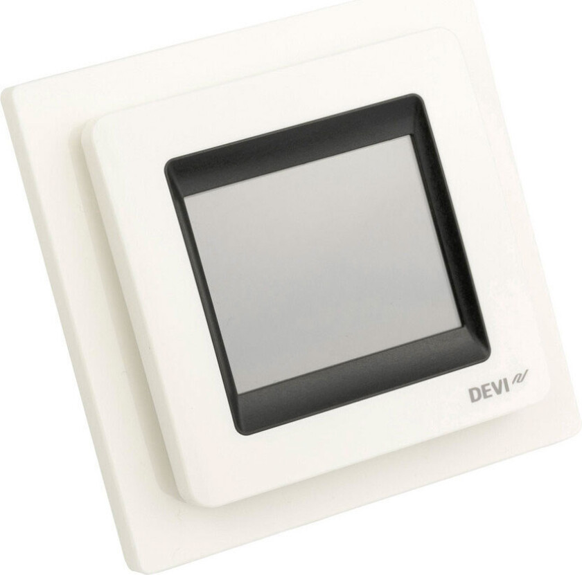 DEVIreg Touch Termostat med gulvføler, Design ramme, Hvit