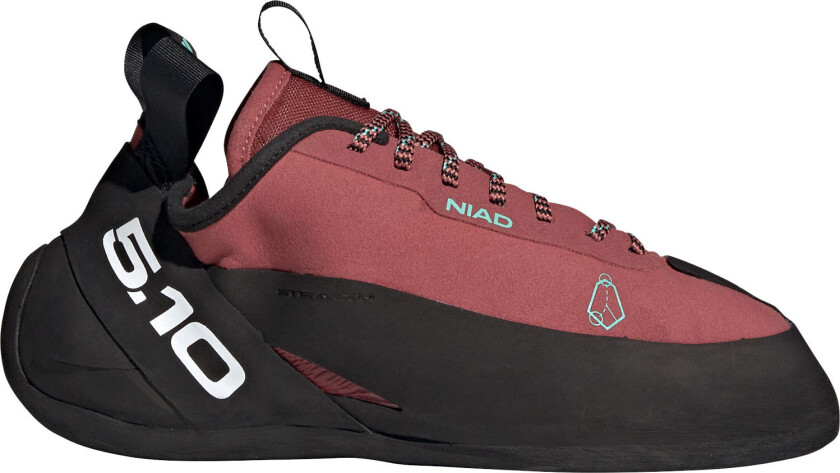 Unisex Niad Lace Climbing Shoes 45 1/3, Core Black/Crew Red/Acid Mint