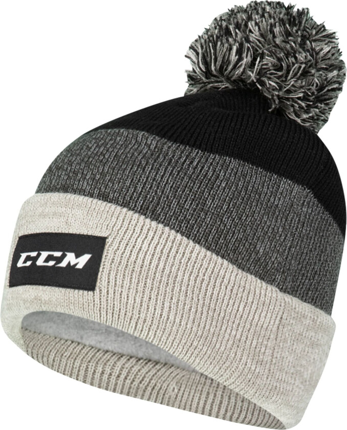 Team Cuffed Knit Pom 20, lue unisex BLACK