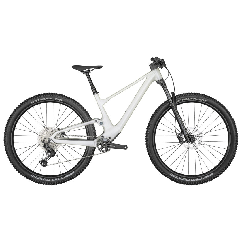 Scott Contessa Spark 930 12-speed mountainbike 23, fulldempet terrengsykkel, MTB sykkel, dame White