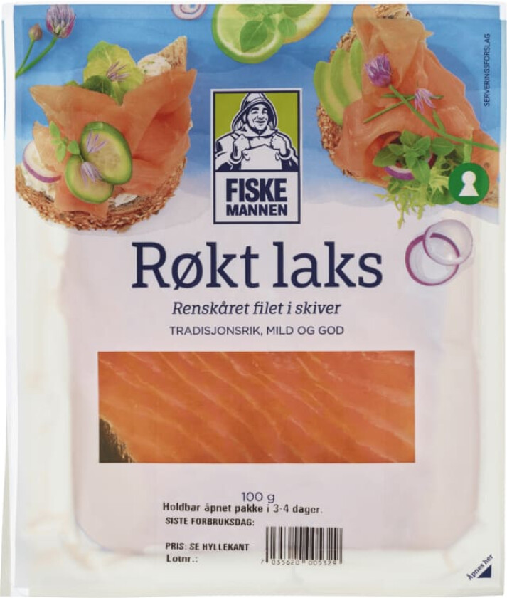 Laks Røkt skivet 100g