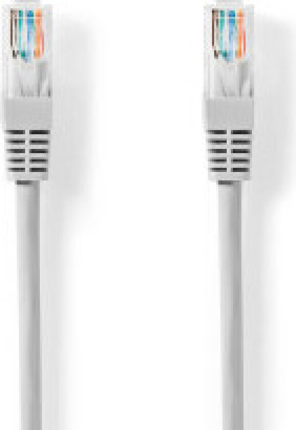 CAT5e nettverkskabel | U/UTP | RJ45 Han | RJ45 Han | 5.00 m | Rund | PVC | Grå | Label