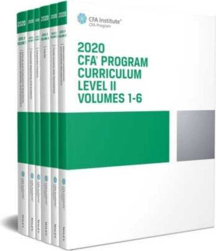 CFA Program Curriculum 2020 Level II, Volumes 1-6 Box Set av CFA Institute