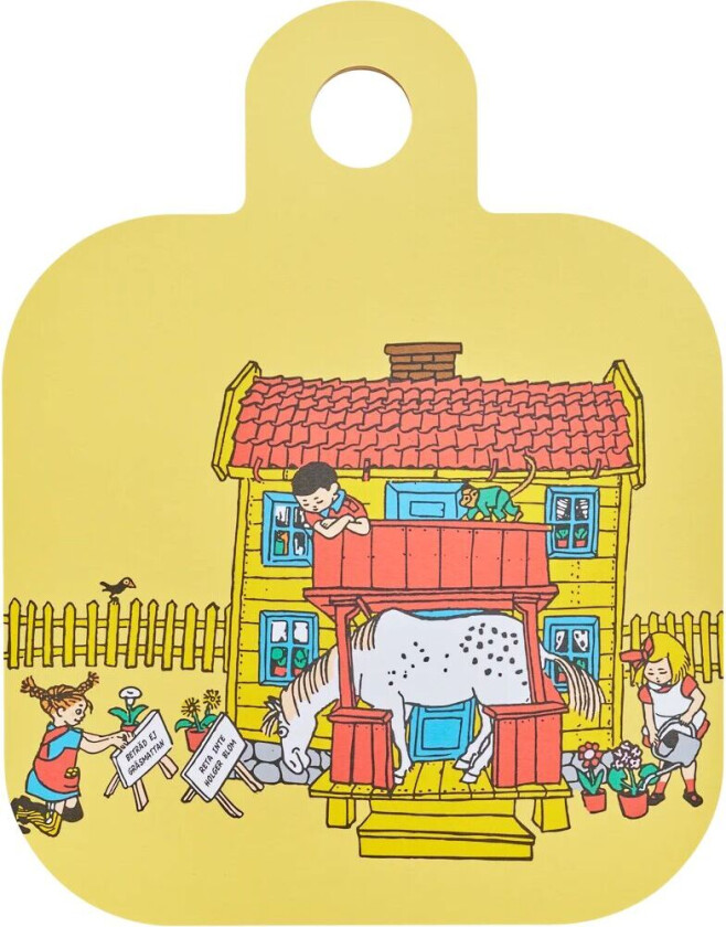 Pippi Chop & Serve skjærebrett 25x32 cm Villa Villekulla