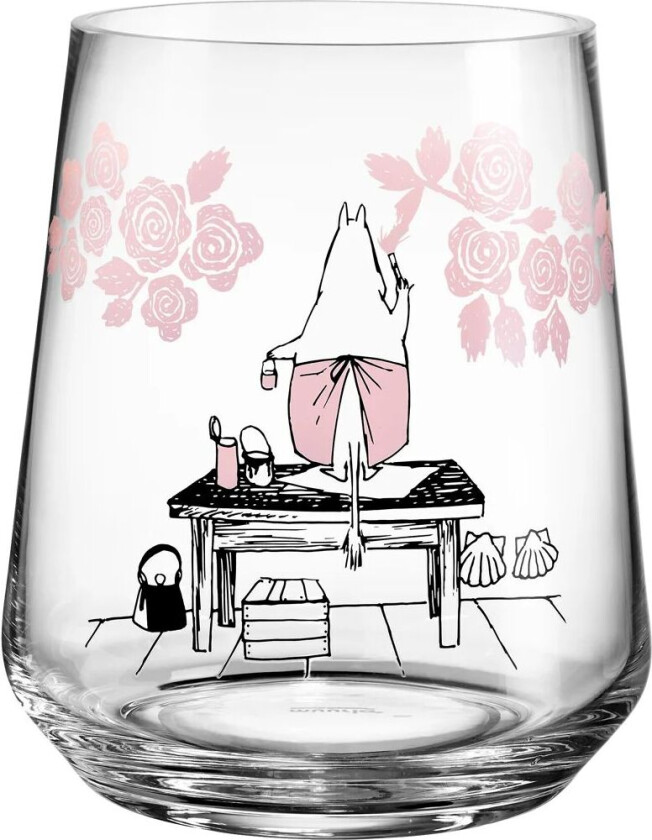 Moomin Originals lykt/vase 17,5 cm Roser