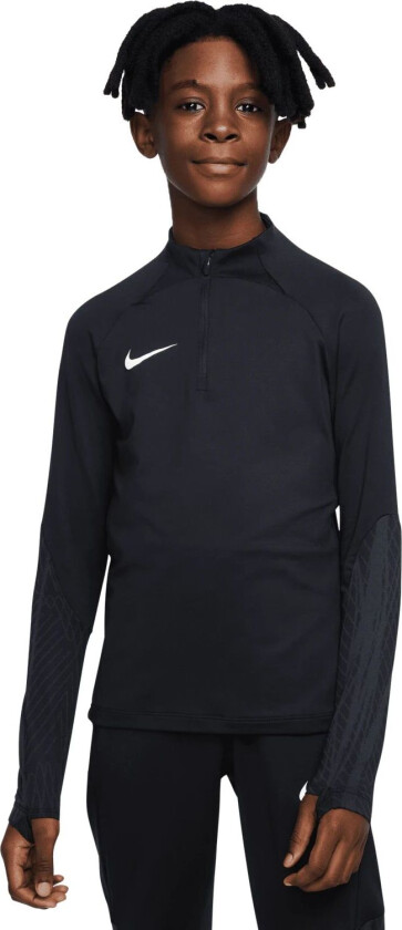 Strike Drill Top, treningsgenser, fotball, junior BLACK/BLACK/ANTHRACI