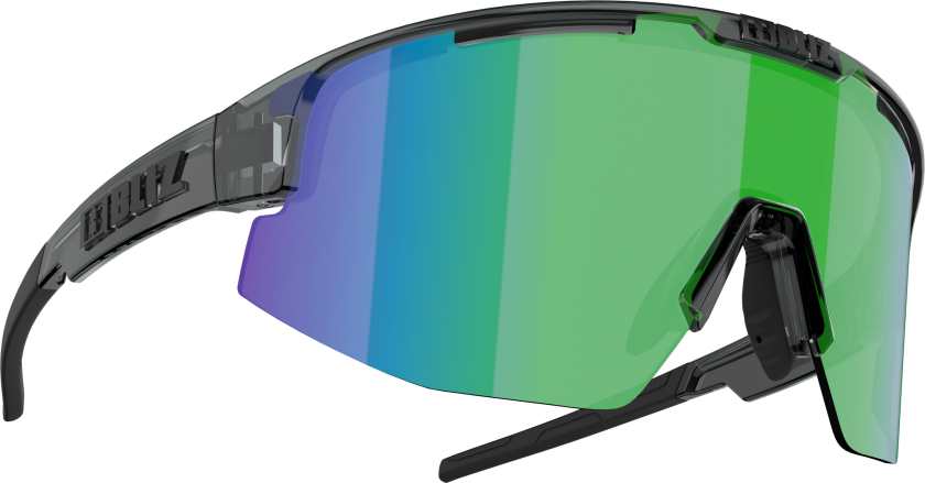 Matrix Crystal Black Brown/Green Mirr, sportsbriller, solbriller, unisex CRYSTAL BLACK