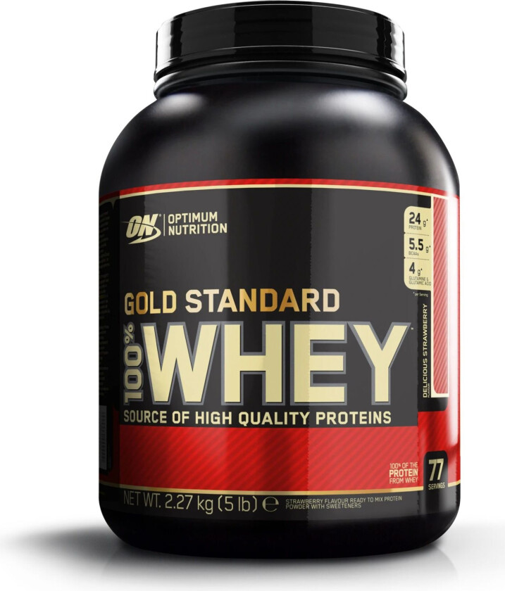 100 % Whey Gold Standard 2270 g, proteinpulver STRAWBERRY