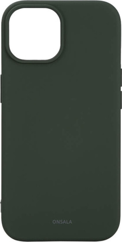 iPhone 15 Silikon Deksel - MagSafe-kompatibelt - Olive Green