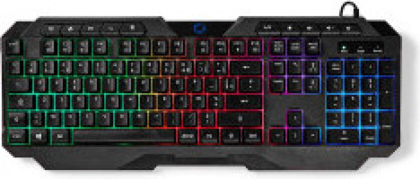 Wired Gaming Keyboard | USB Type-A | Membrantaster | LED | AZERTY | FR Layout | USB-Strøm | Strømkabel lengde: 1.30 m | Multimed