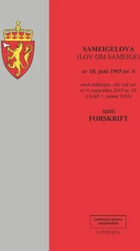 Sameigelova : (lov om sameige) av 18. juni 1965 nr. 6