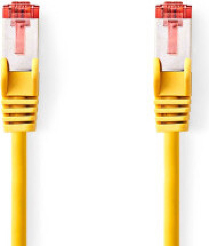 CAT6 Nettverkskabel | RJ45 Han | RJ45 Han | S/FTP | 1.50 m | Rund | LSZH | Gul | Label