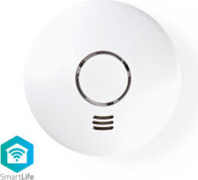 SmartLife Røykvarsler | Wi-Fi | Varmesensor | Batteri drevet | Sensorlivssyklus: 10 år | EN 14604 | Maks. batteri levetid: 24 må