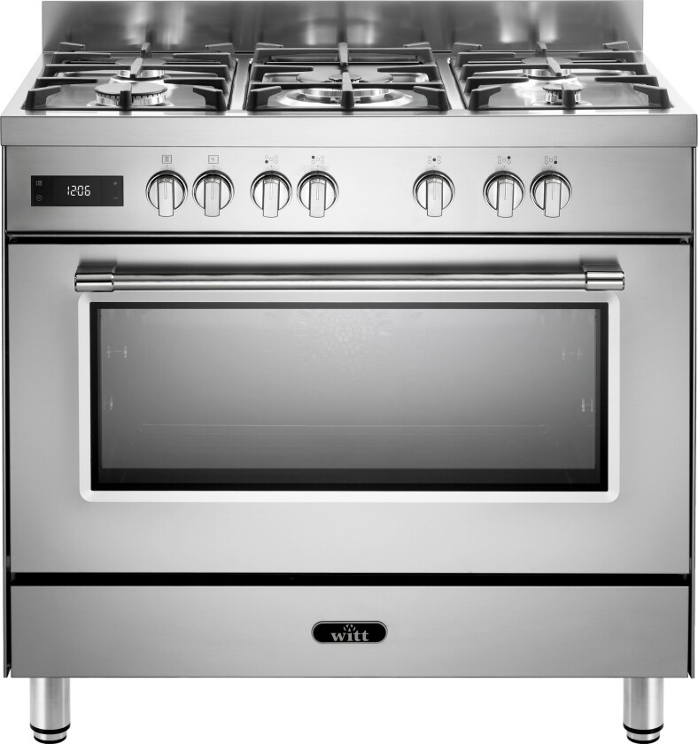 WGC 906 gasskomfyr, rustfritt stål