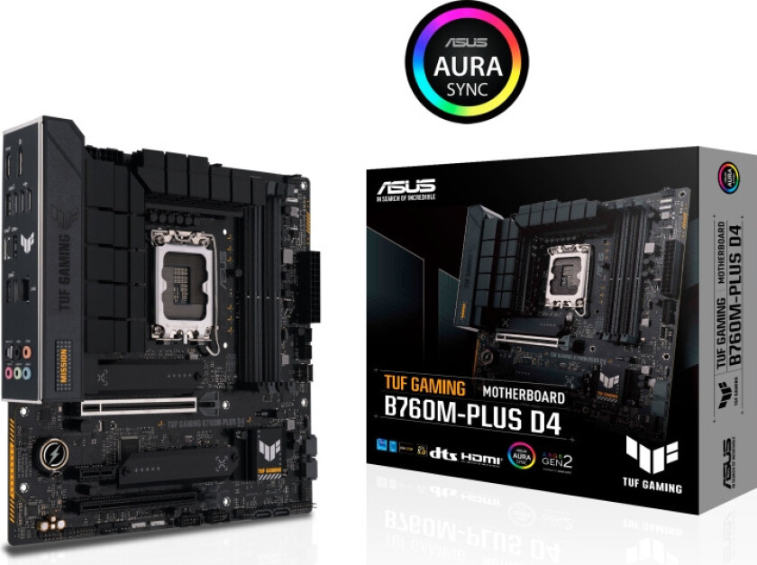 Asus Tuf Gaming B760m-plus D4 Mikro Atx Hovedkort